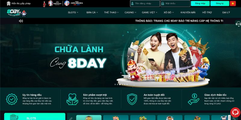 Giao diện website 8day rất đẹp