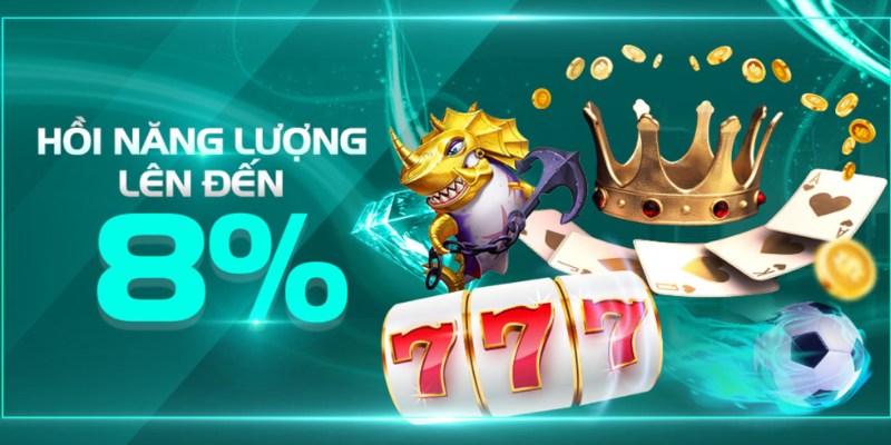 Khuyến mãi 8day hồi năng lượng, thưởng lớn đến 8%